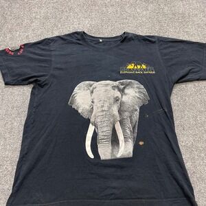 Vintage 3D Emblem "African Elephant" t-shirt